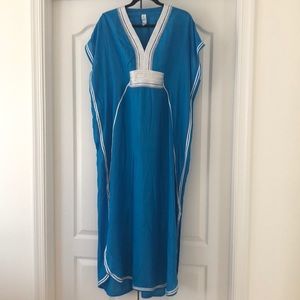 Beautiful blue Moroccan caftan